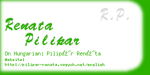 renata pilipar business card